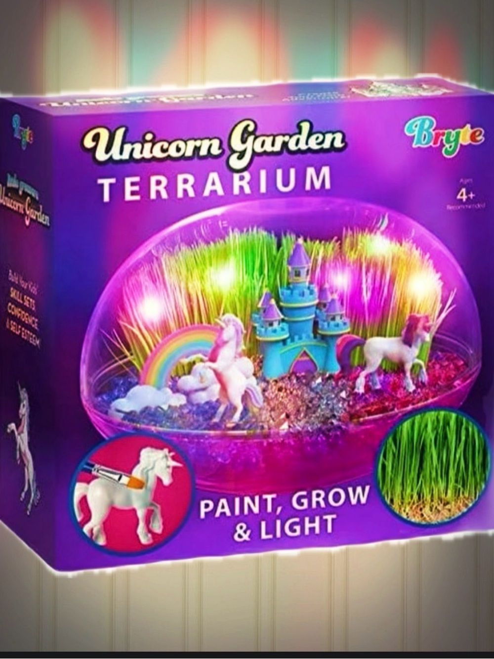 Unicorn Garden Terrarium - Purple